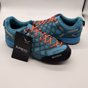 Salewa WS Wildfire Vent Shoes Womens 9.5 Blue Clementine Vibram Hiking Approach